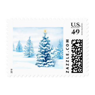 CHRISTMAS TREE USA POSTAGE STAMP