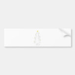 Christmas tree with candles bumper stickers
