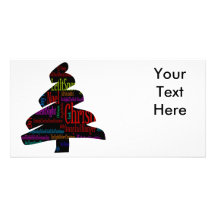 Christmas Tree with Christmas Songs Photo Card