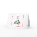 Christmas Tree with Hearts - blank card