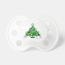 Christmas Tree with Lights Baby Pacifiers