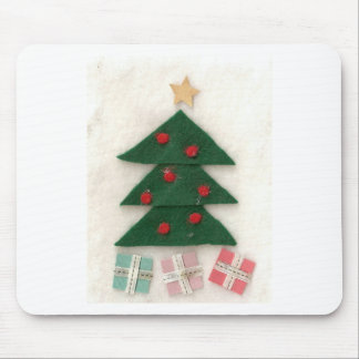 Christmas tree with presents mousepad