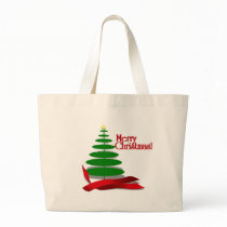 Christmas Tree with Red Ribbon Bags