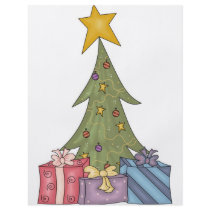 Christmas tree with star & packages flyers by Ceyzpurplestang Christmas tree with star & packages flyers