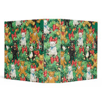 Christmas Tree with Teddy Bear Ornaments binders