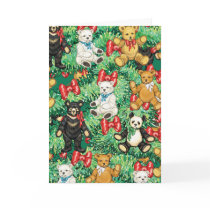 Christmas Tree with Teddy Bear Ornaments cards
