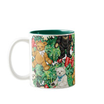 Christmas Tree with Teddy Bear Ornaments mugs