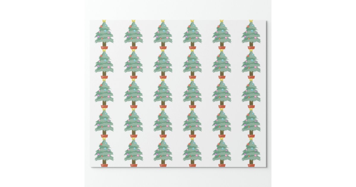 Christmas Tree Wrapping Paper | Zazzle