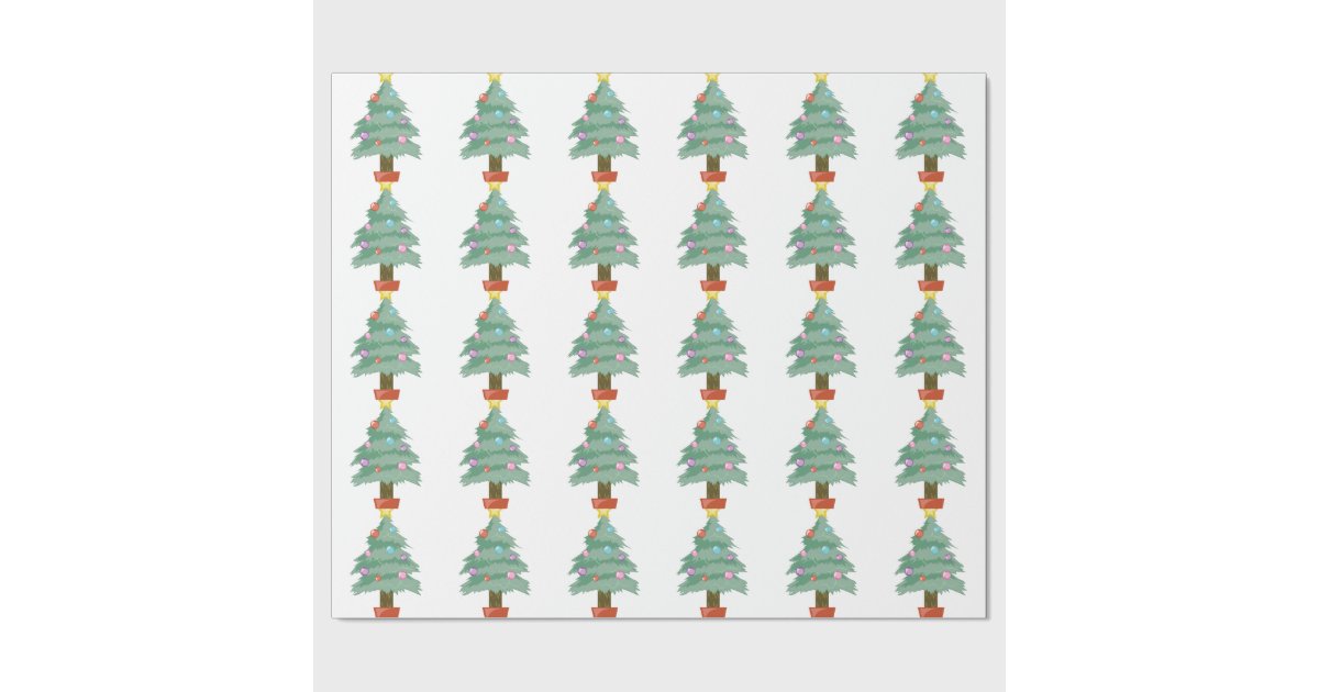 Christmas Tree Wrapping Paper | Zazzle