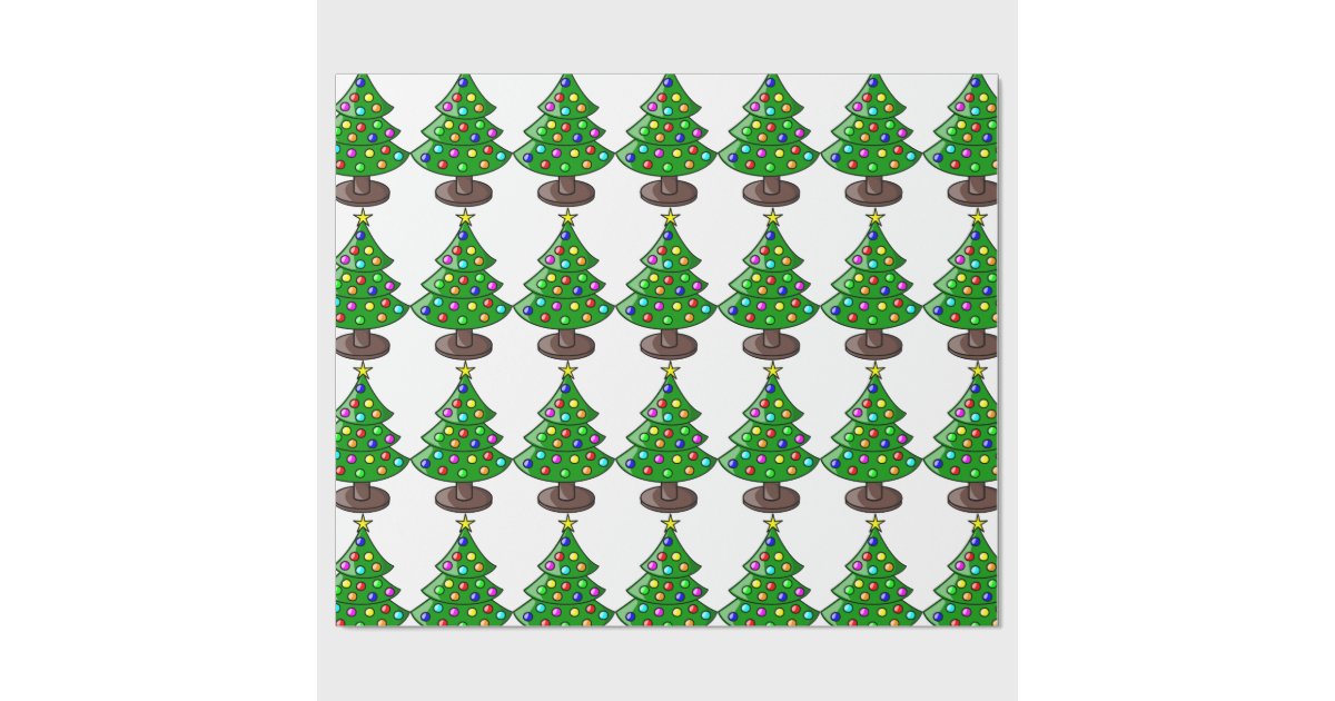 christmas tree wrapping paper zazzle christmas tree wrapping paper zazzle