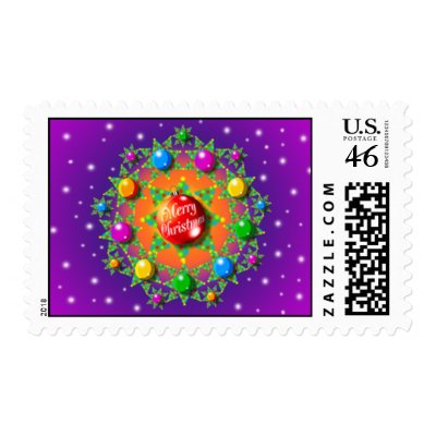 CHRISTMAS TREE WREATH STAMP by voliman