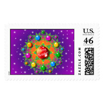 CHRISTMAS TREE WREATH STAMP by voliman CHRISTMAS TREE WREATH STAMP