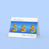 Christmas Trees Abstract cards