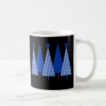 Christmas Trees - Blue Ribbon Colon Cancer mugs