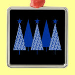 Christmas Trees - Blue Ribbon Colon Cancer ornaments