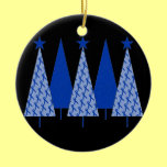 Christmas Trees - Blue Ribbon Colon Cancer ornaments