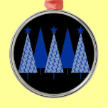 Christmas Trees - Blue Ribbon Colon Cancer ornaments