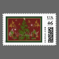 Christmas Trees & Bouquets stamps