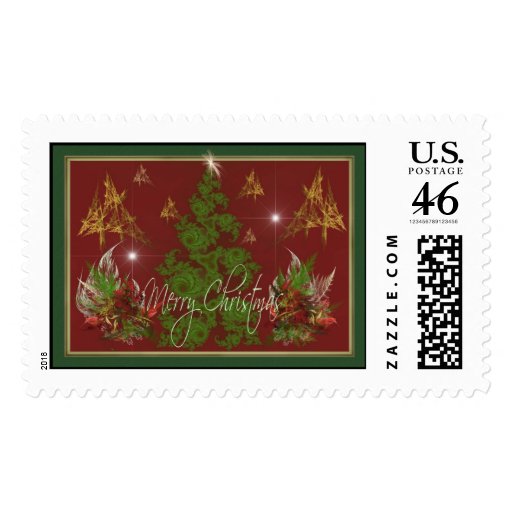 Christmas Trees & Bouquets Stamp