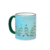 CHRISTMAS TREES by SHARON SHARPE mugs
