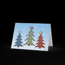 'Christmas Trees' Card