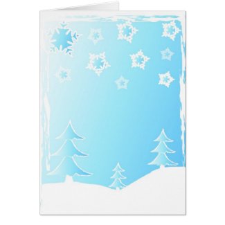 Christmas trees - Card card