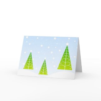 Christmas trees - Card card