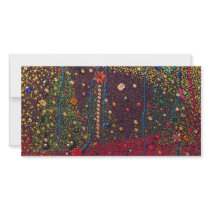Christmas Trees & Gems Painting photo cards