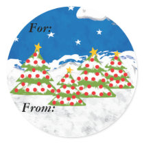 Christmas trees, gift labels stickers by jtgauntt Christmas trees, gift labels stickers