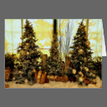 Christmas Trees Greeting Card cards