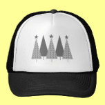 Christmas Trees - Grey Ribbon Diabetes hats