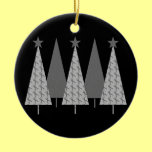 Christmas Trees - Grey Ribbon Diabetes ornaments