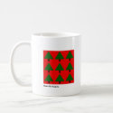 Christmas trees mug mug