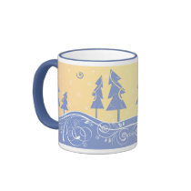 Christmas Trees mug by VioDeSign Christmas Trees mug
