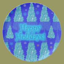 Christmas Trees Plate