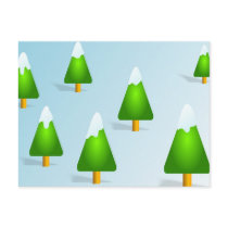 Christmas Trees postcards