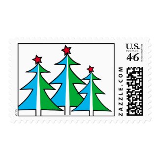 Christmas Trees Stamps