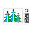 Christmas Trees Stamps stamp