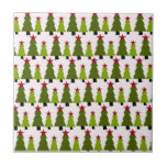 Christmas Trees Ceramic Tiles