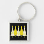 Christmas Trees - Yellow Ribbon Key Chain
