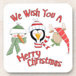 Christmas Trio Animal Wishes Coasters