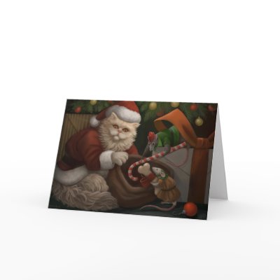 Christmas Trio Holiday Greeting Card by karyn_lewis