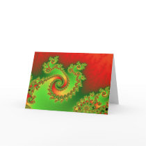 Christmas Triple Twirl Greetings Card