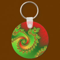 Christmas Triple Twirl Keychain