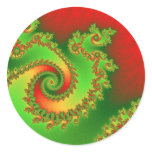 Christmas Triple Twirl Stickers