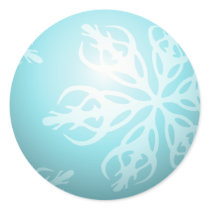 Christmas Turquoise Bubble Snowflakes stickers by Ruxique Christmas Turquoise Bubble Snowflakes stickers