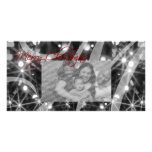 Christmas Twinkle Lights Centered Photo Card