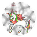 Christmas Unicorn Labels stickers