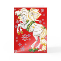 Christmas Unicorn poster cards