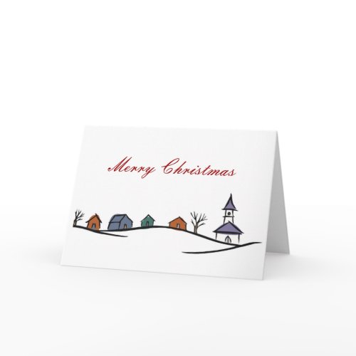 Christmas Village Card card
